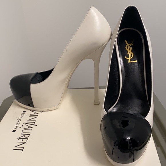 YSL black and white pumps (40) - Picture 8 of 8